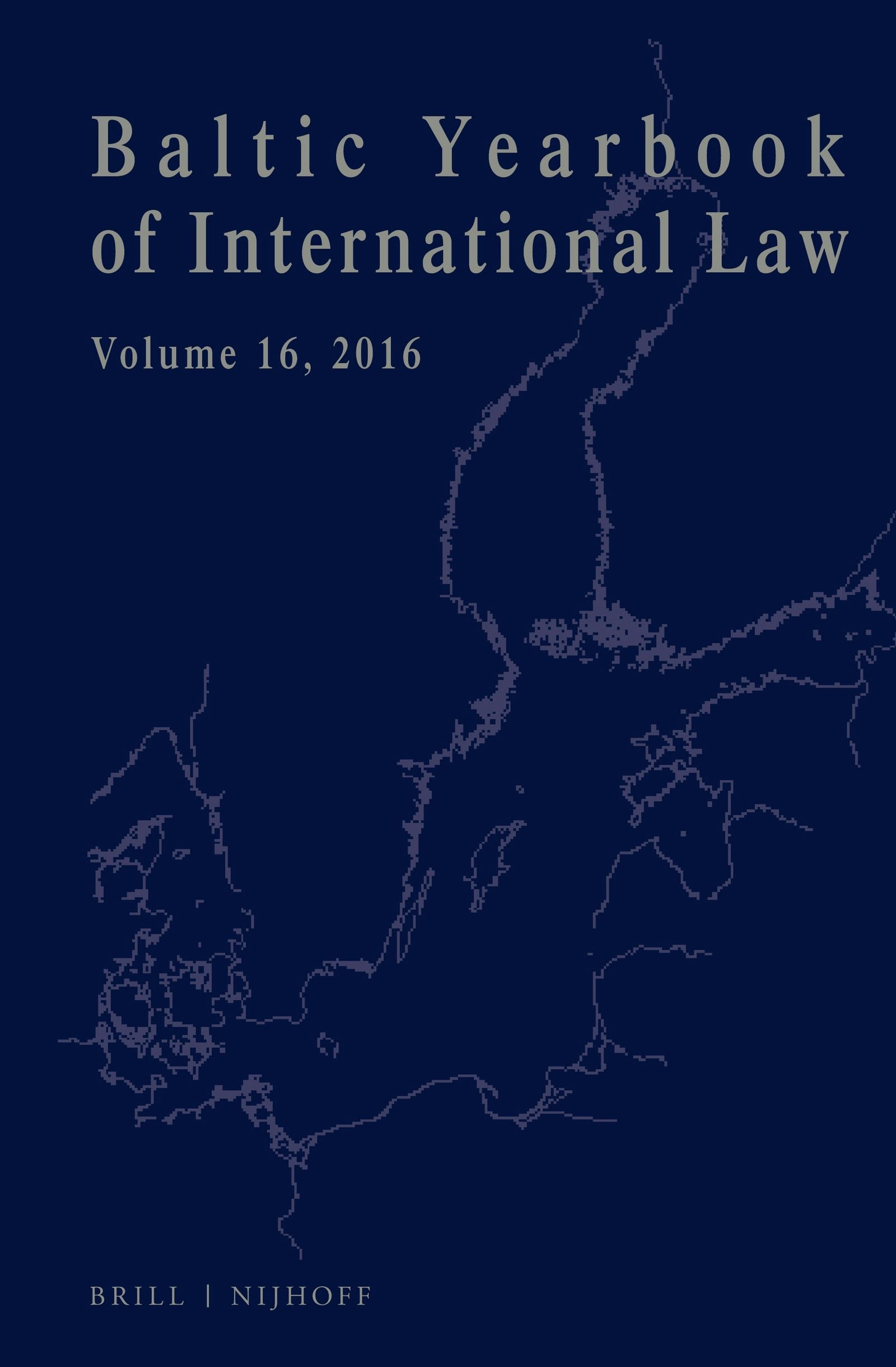 Book cover image for Baltic Yearbook of International Law, Volume 16 (2016) ISBN: 9789004359772